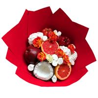 Fruit bouquet with marshmallows