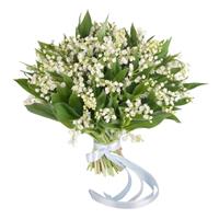 Charming bouquet of lilies of the valley