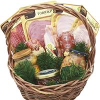 Christmas snack basket