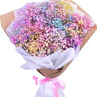 Bouquet of 11 branches of colorful gypsophila