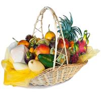 Exotic fruit basket