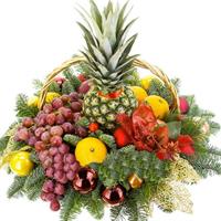 Christmas fruit basket