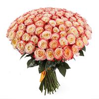 Bouquet of 101 roses imported