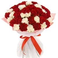 Bouquet for the Victory Day of carnations