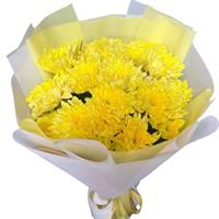 Bouquet of 3  bright chrysanthemums