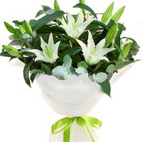 Bouquet of 5 branches of lilies